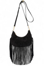 Boho Fringe Crossbody Bag – Faux Suede Festival Handbag - Che Cose Belle
