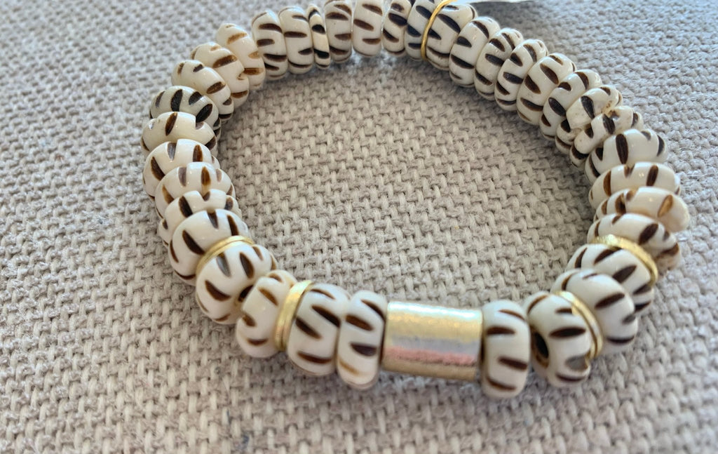 Bone Bead Bracelet - Che Cose Belle