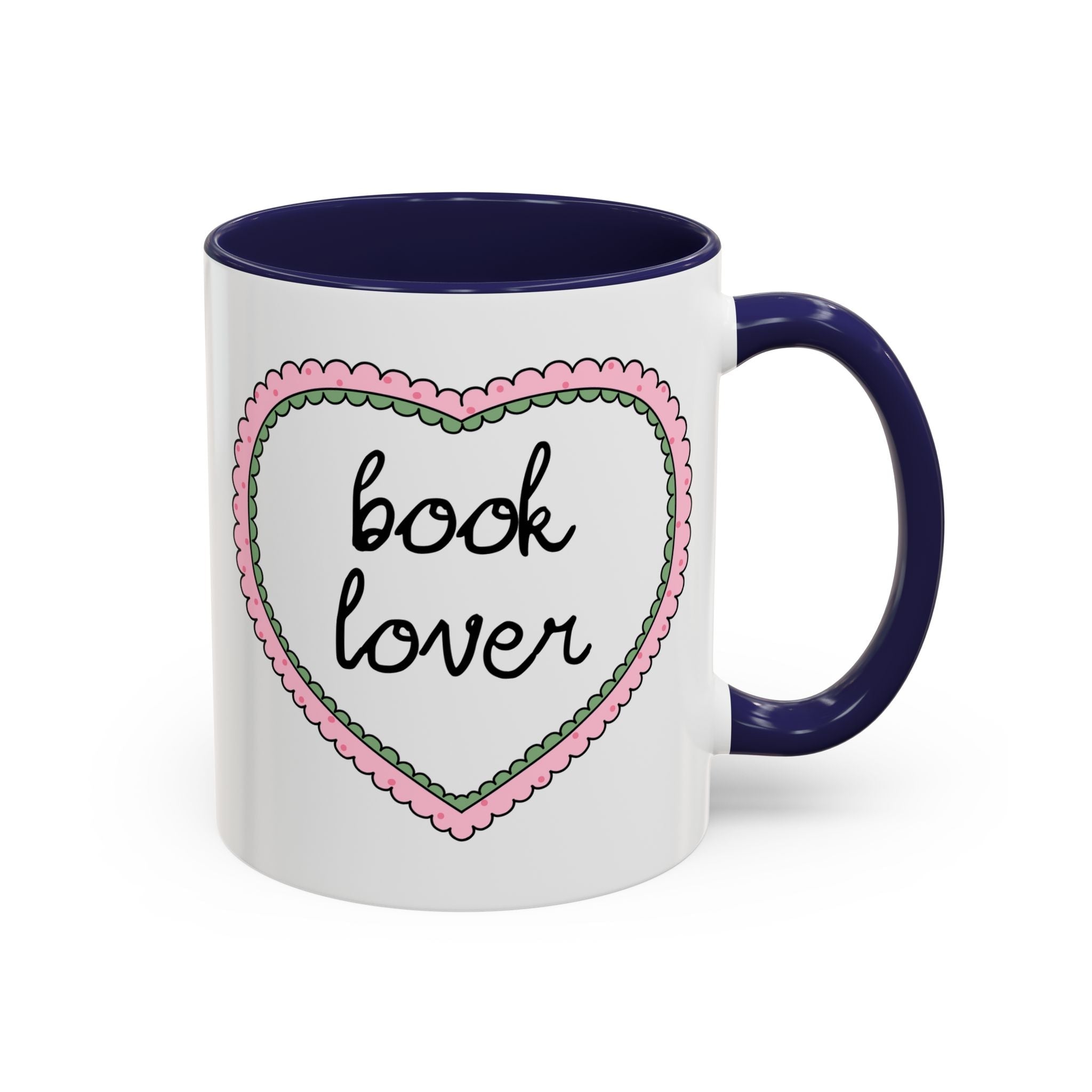Book Lover Coffee Mug with Heart - Che Cose Belle