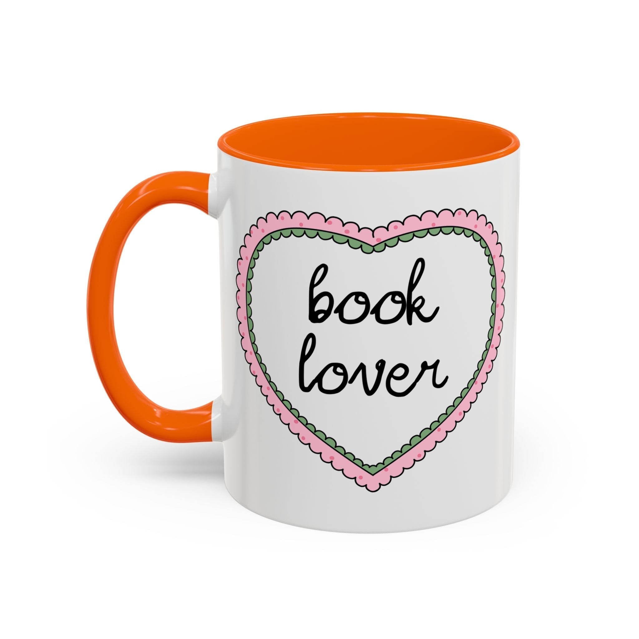 Book Lover Coffee Mug with Heart - Che Cose Belle