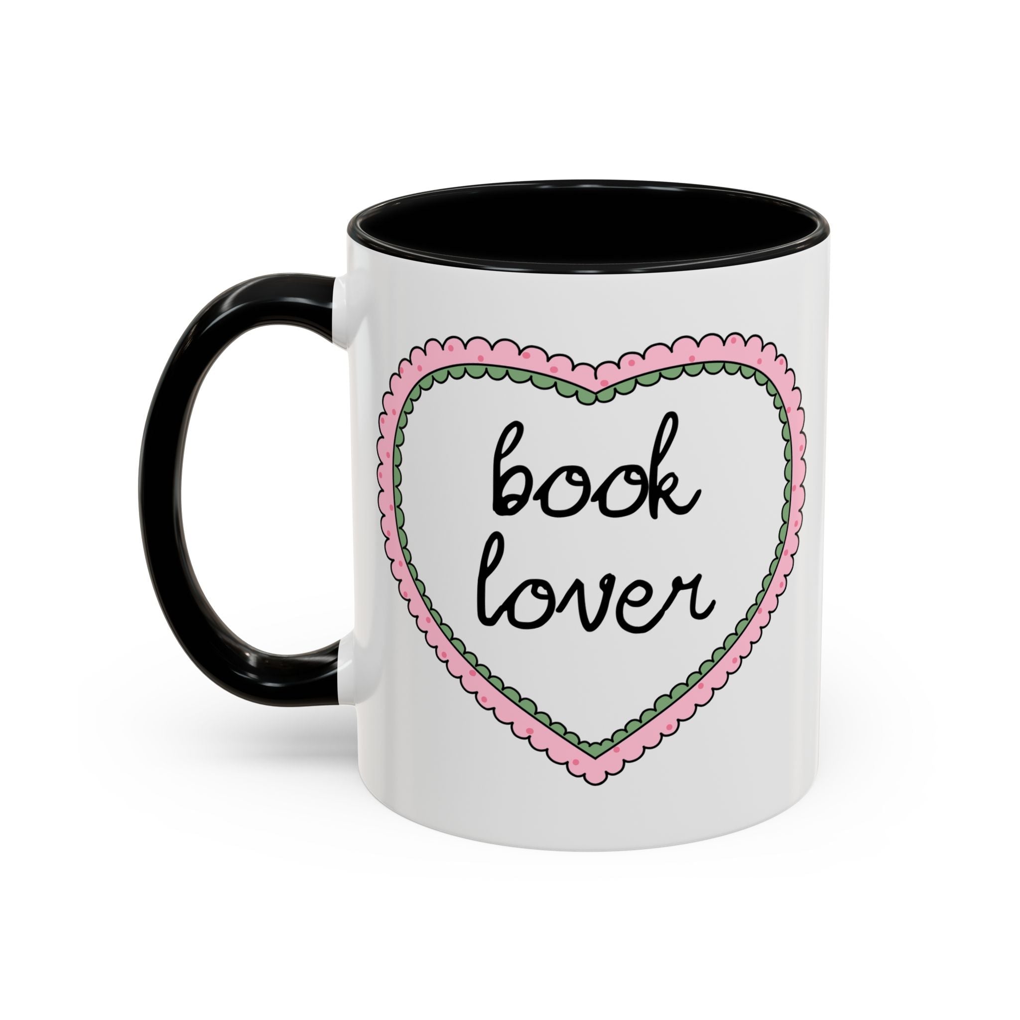 Book Lover Coffee Mug with Heart - Che Cose Belle
