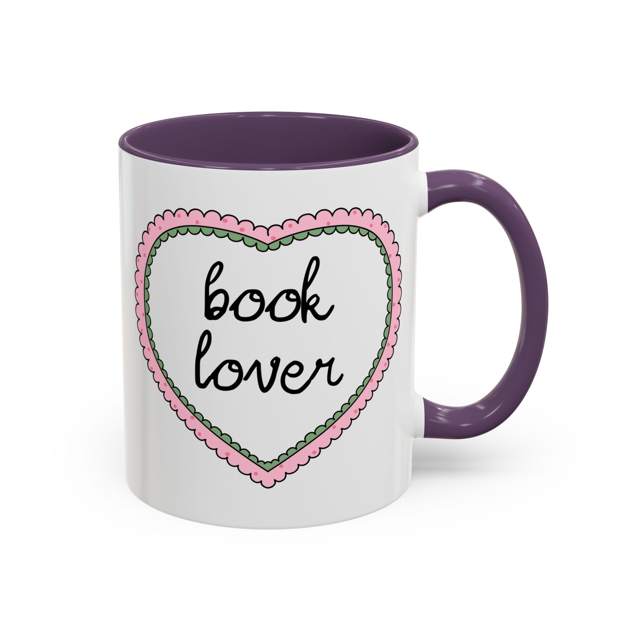 Book Lover Coffee Mug with Heart - Che Cose Belle