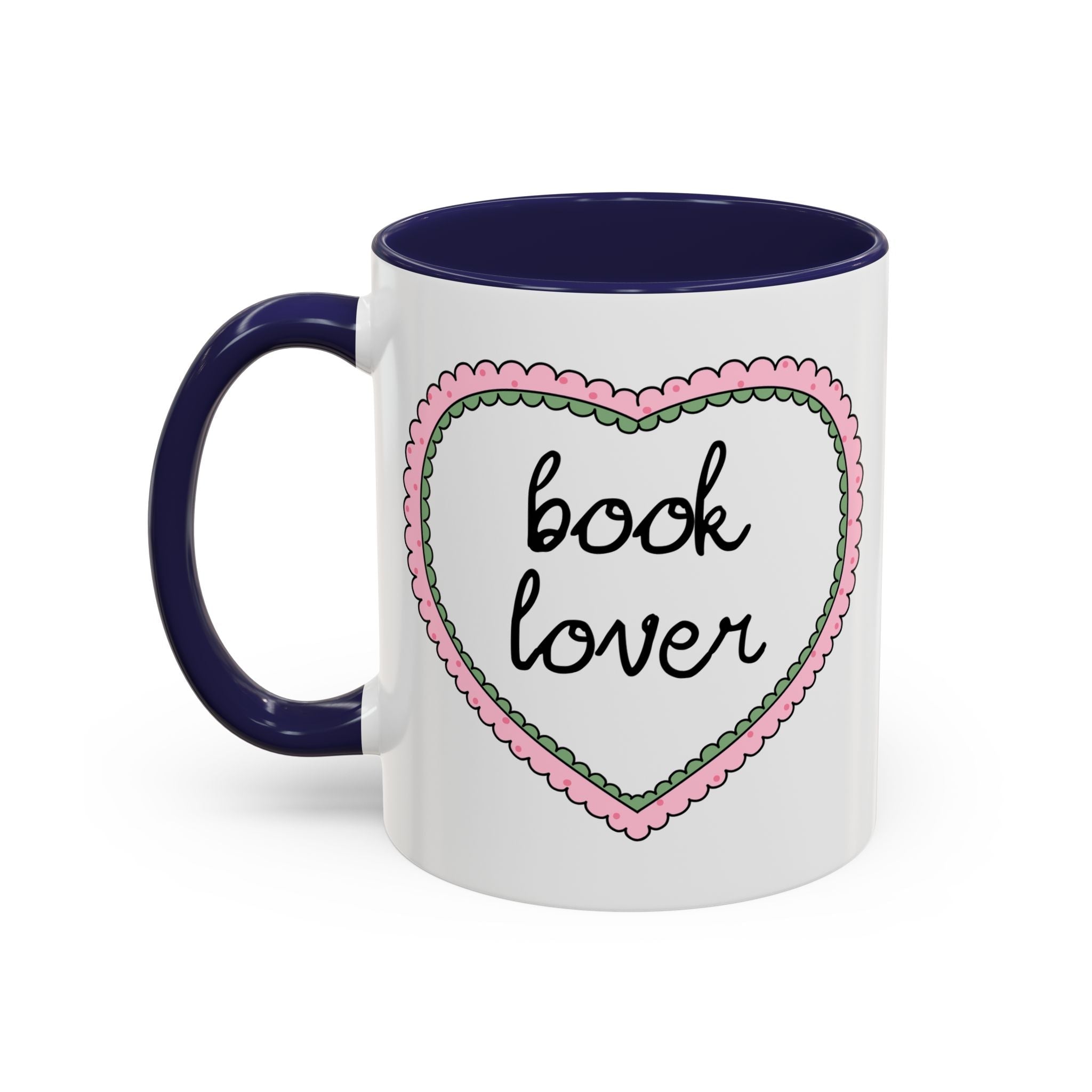 Book Lover Coffee Mug with Heart - Che Cose Belle