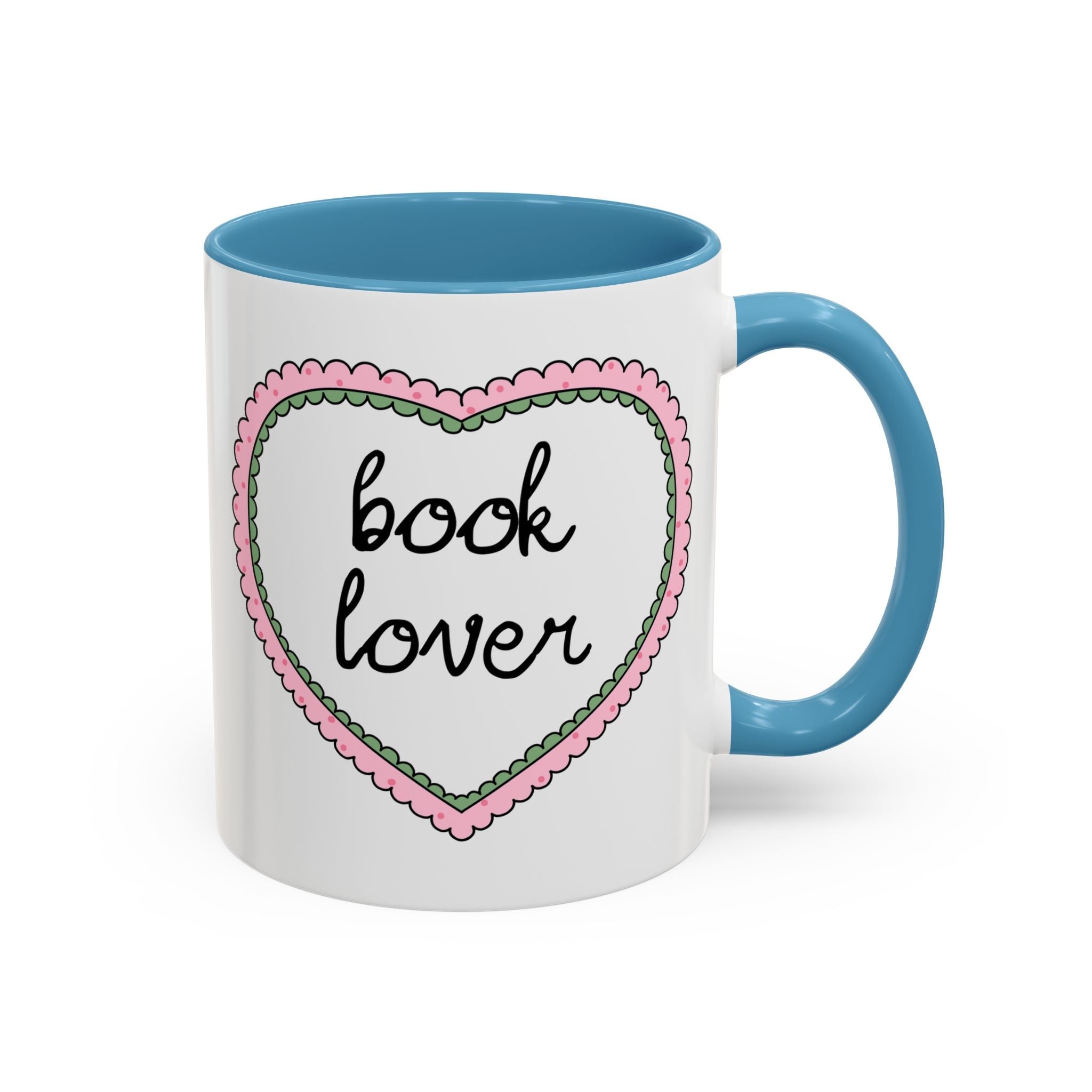 Book Lover Coffee Mug with Heart - Che Cose Belle