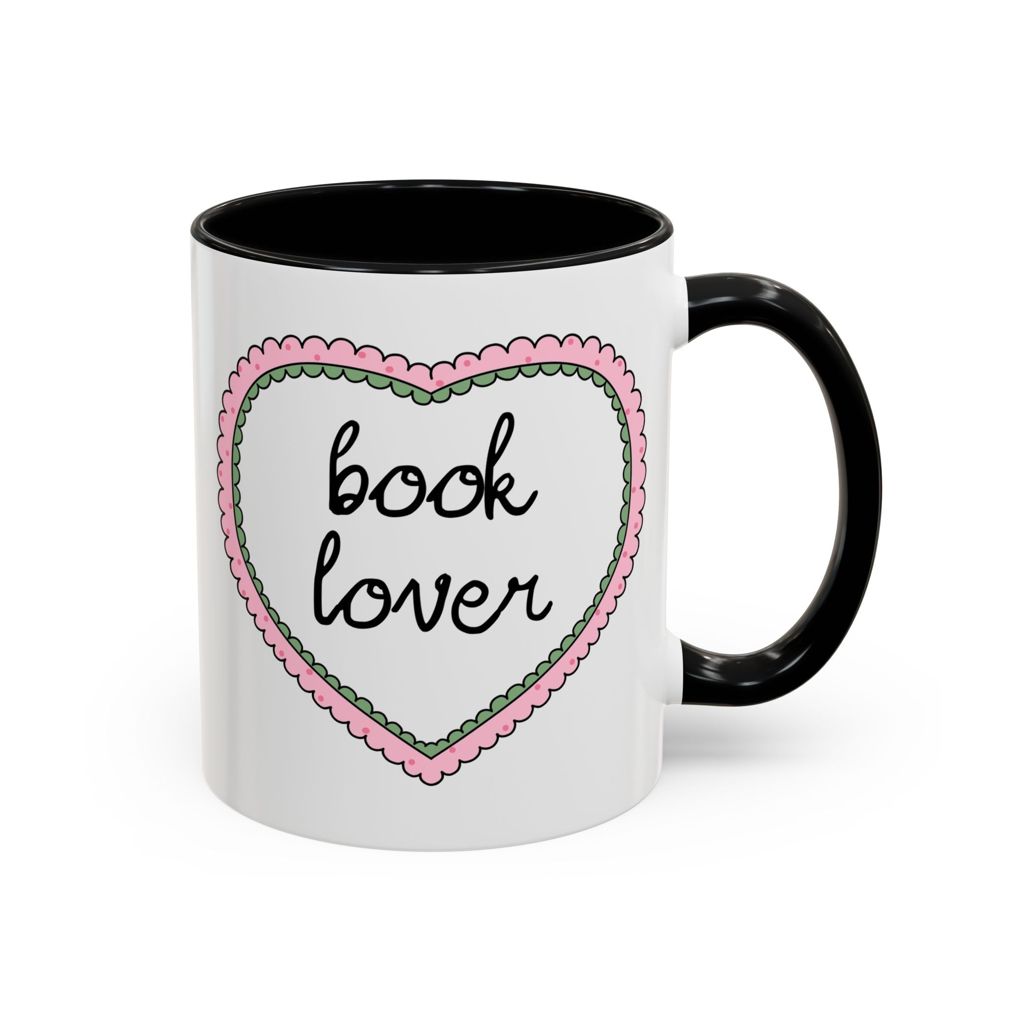 Book Lover Coffee Mug with Heart - Che Cose Belle