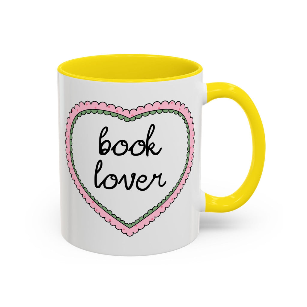 Book Lover Coffee Mug with Heart - Che Cose Belle
