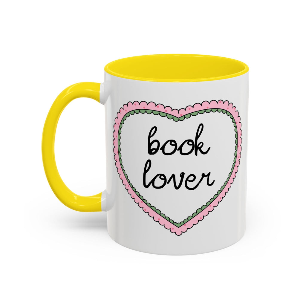Book Lover Coffee Mug with Heart - Che Cose Belle