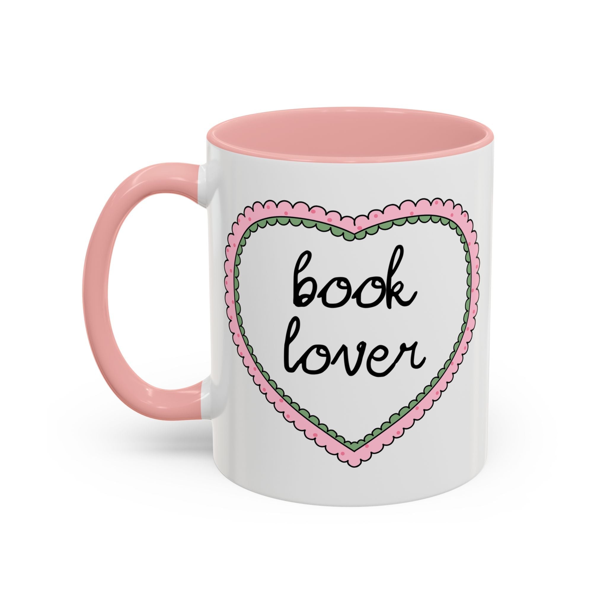Book Lover Coffee Mug with Heart - Che Cose Belle