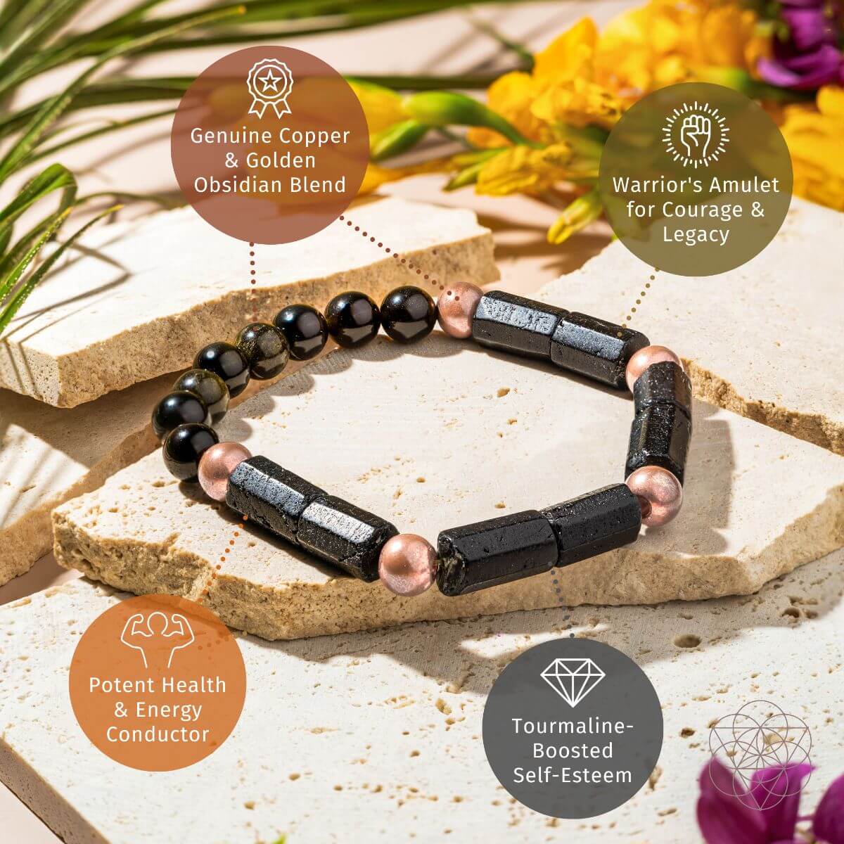 Born to Thrive - Copper Bracelet of Power - Che Cose Belle