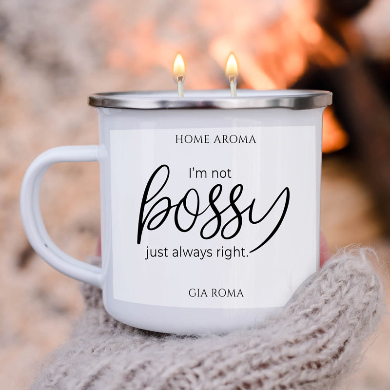 16oz Reusable Metal Candle Mug Scented Soy Candle Gift