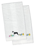 Boston Terrier Easter Hand Towel – Embroidered - Plush Soft & Stylish CK1614KTEMB - Che Cose Belle