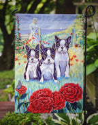 Boston Terrier Three in a Row Garden Flag – Decorative Outdoor Yard Flag - Che Cose Belle