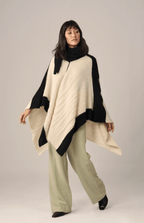 Boucle Alpaca Cape | Knitted Alpaca Shawl | Fall | Winter - Che Cose Belle