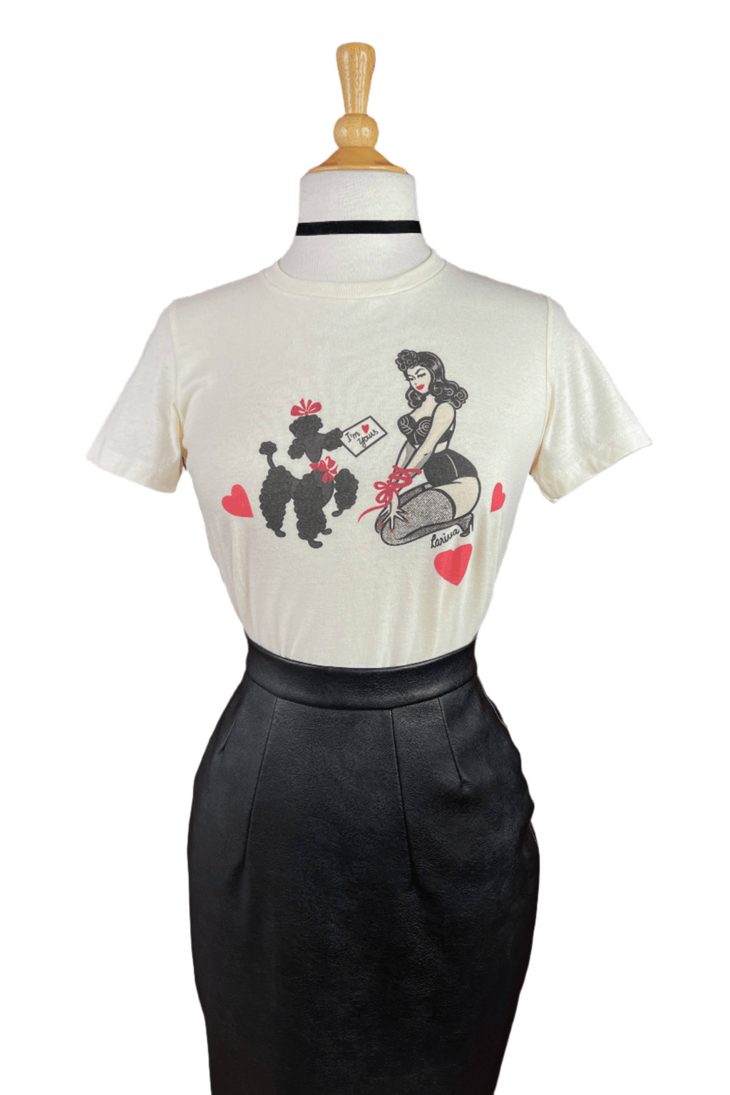 Bound To You Fitted Tee in Ivory LARGE - Che Cose Belle