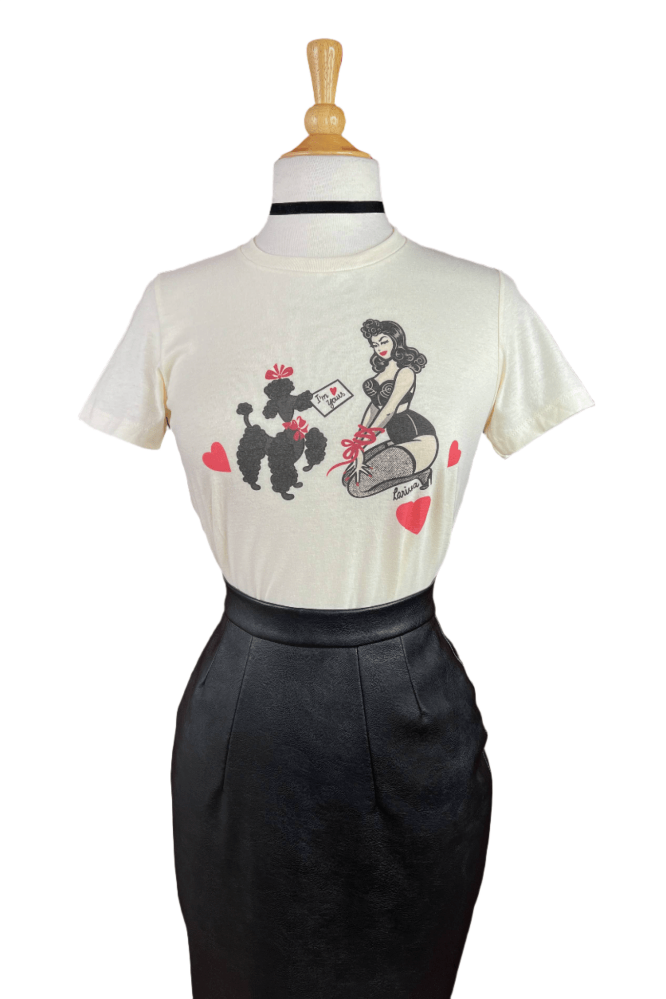 Bound To You Fitted Tee in Ivory LARGE - Che Cose Belle