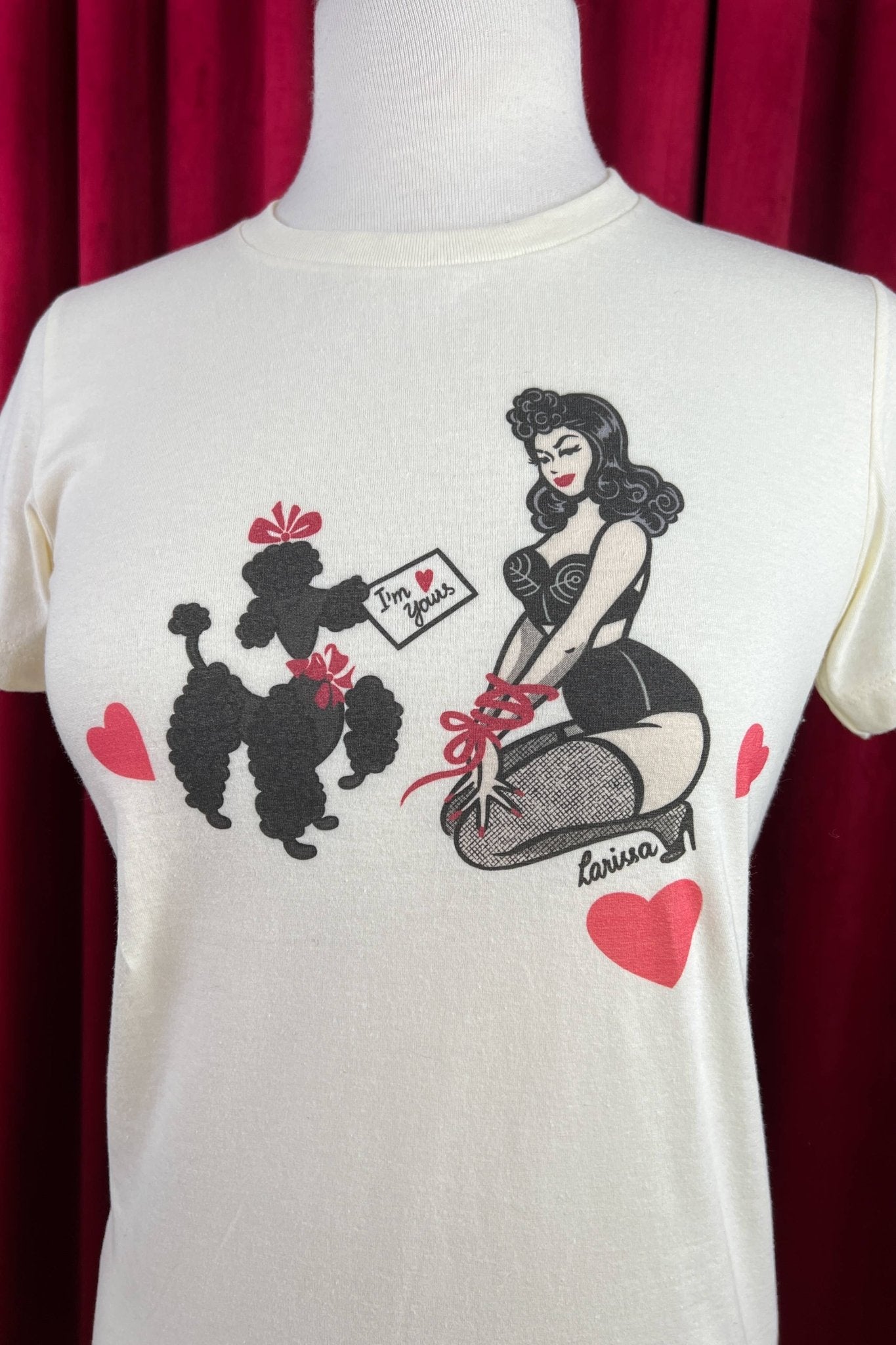 Bound To You Fitted Tee in Ivory LARGE - Che Cose Belle