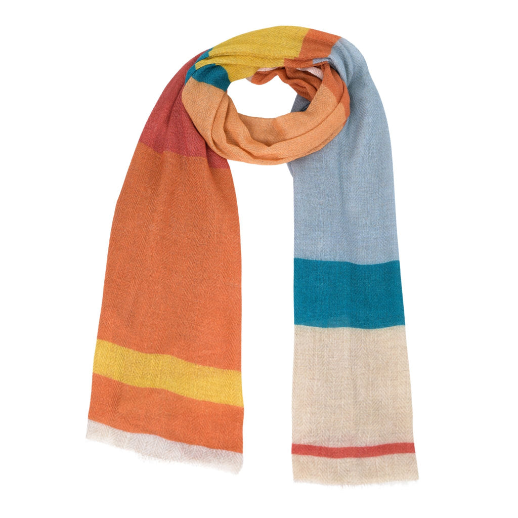 Boundless Colorblock Scarf - Orange - Che Cose Belle