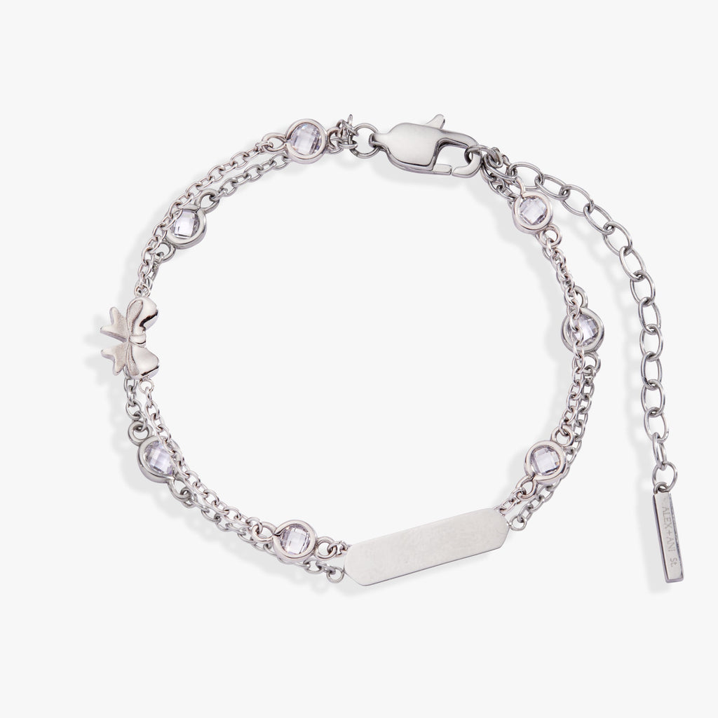 Bow Chain Double Strand Bracelet - Che Cose Belle