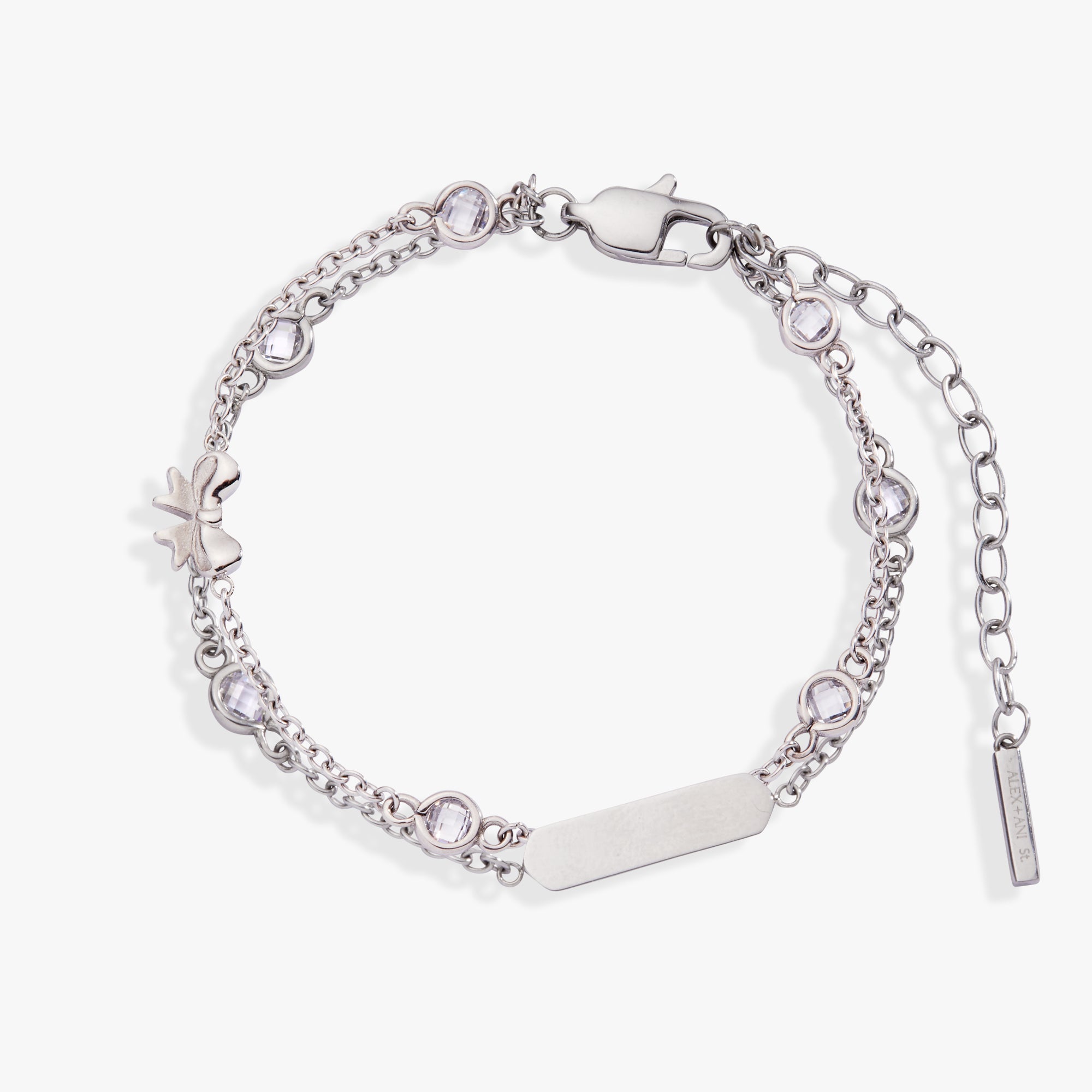 Bow Chain Double Strand Bracelet - Che Cose Belle