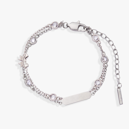 Bow Chain Double Strand Bracelet - Che Cose Belle