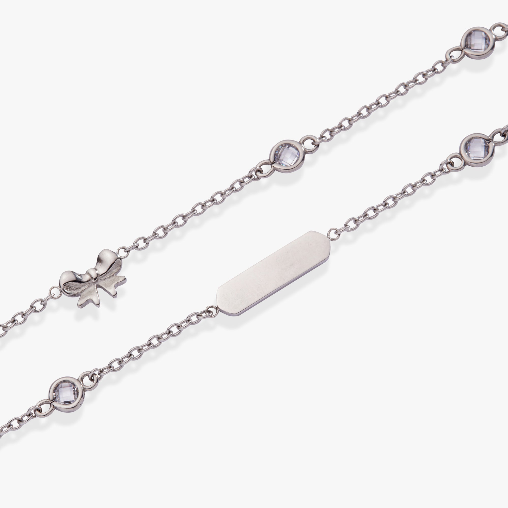 Bow Chain Double Strand Bracelet - Che Cose Belle