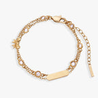 Bow Chain Double Strand Bracelet - Che Cose Belle