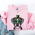 Boxer, Adorable Dog, St Patrick's Day, Lucky, Irish Sweatshirt - Che Cose Belle