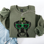 Boxer, Adorable Dog, St Patrick's Day, Lucky, Irish Sweatshirt - Che Cose Belle