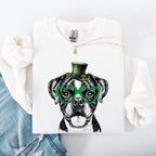 Boxer, Adorable Dog, St Patrick's Day, Lucky, Irish Sweatshirt - Che Cose Belle