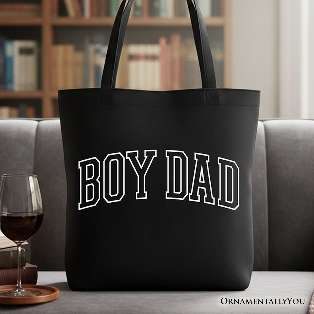 Boy Dad Varsity Tote Bag, Father's Day Gift Shopper - Che Cose Belle