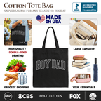 Boy Dad Varsity Tote Bag, Father's Day Gift Shopper - Che Cose Belle