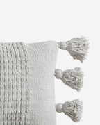 Braided Pom Pom Lumbar Pillow - Che Cose Belle