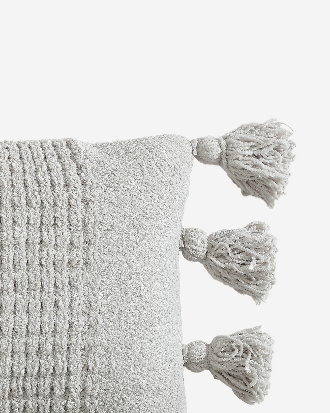 Braided Pom Pom Lumbar Pillow - Che Cose Belle