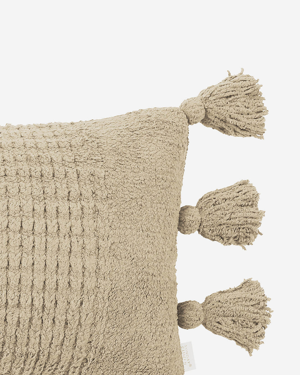 Braided Pom Pom Lumbar Pillow - Che Cose Belle