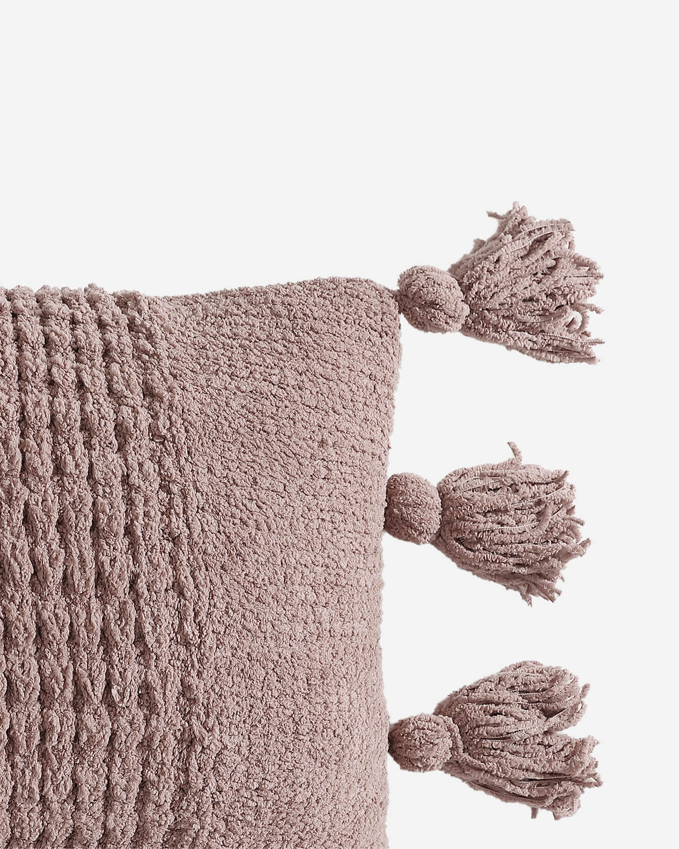 Braided Pom Pom Lumbar Pillow - Che Cose Belle