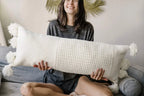 Braided Pom Pom Lumbar Pillow - Che Cose Belle