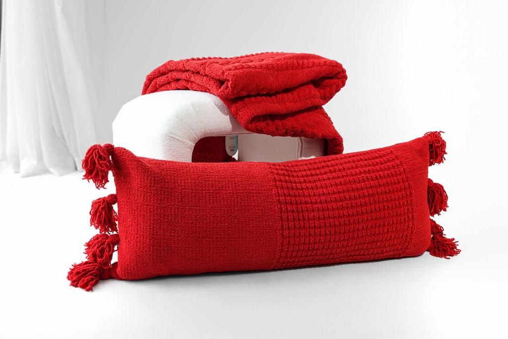 Braided Pom Pom Lumbar Pillow - Che Cose Belle