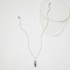 Brayden Turquoise Necklace in Silver - Che Cose Belle