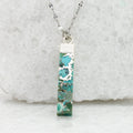 Brayden Turquoise Necklace in Silver - Che Cose Belle