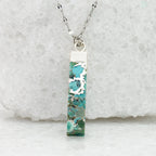 Brayden Turquoise Necklace in Silver - Che Cose Belle
