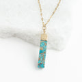 Brayden Turquoise Pendant Necklace - Che Cose Belle