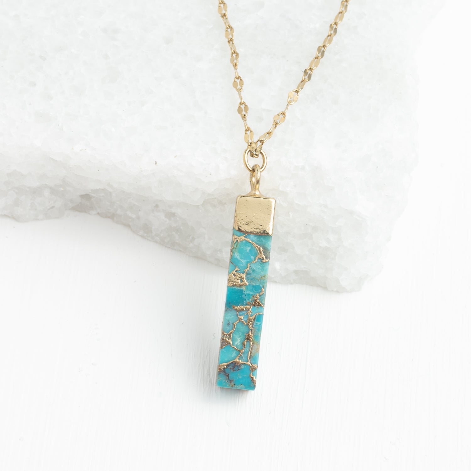 Brayden Turquoise Pendant Necklace - Che Cose Belle