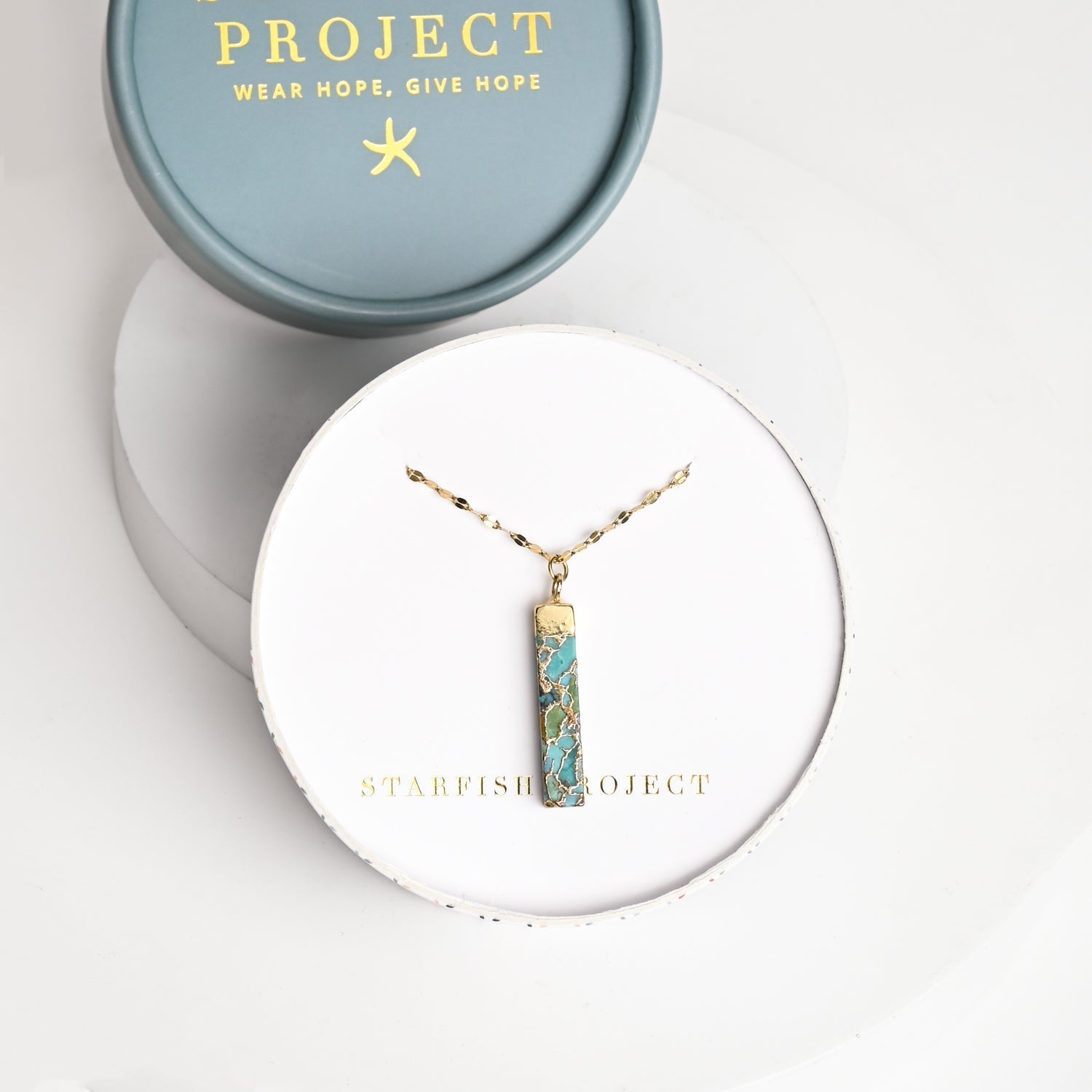 Brayden Turquoise Pendant Necklace - Che Cose Belle