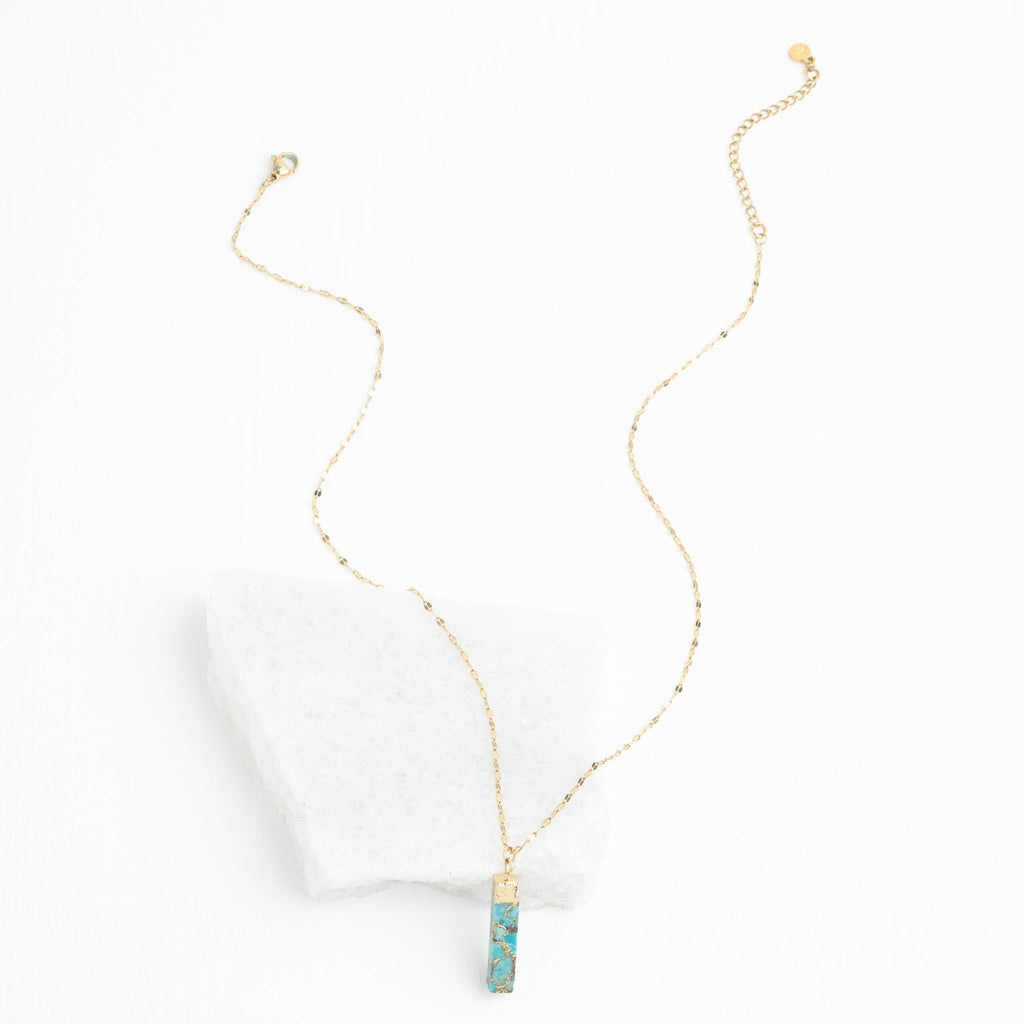 Brayden Turquoise Pendant Necklace - Che Cose Belle