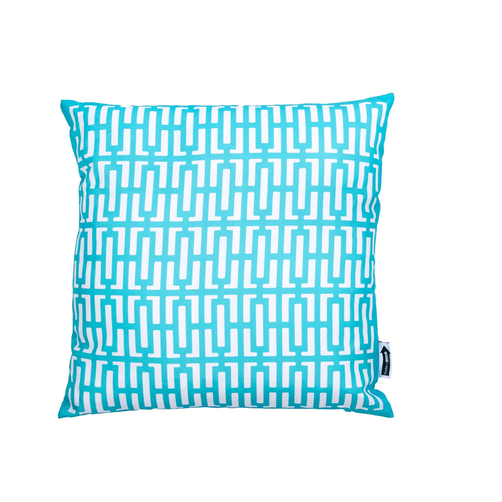 Breeze Block 17.7" Square Pillow - Turquoise - Che Cose Belle