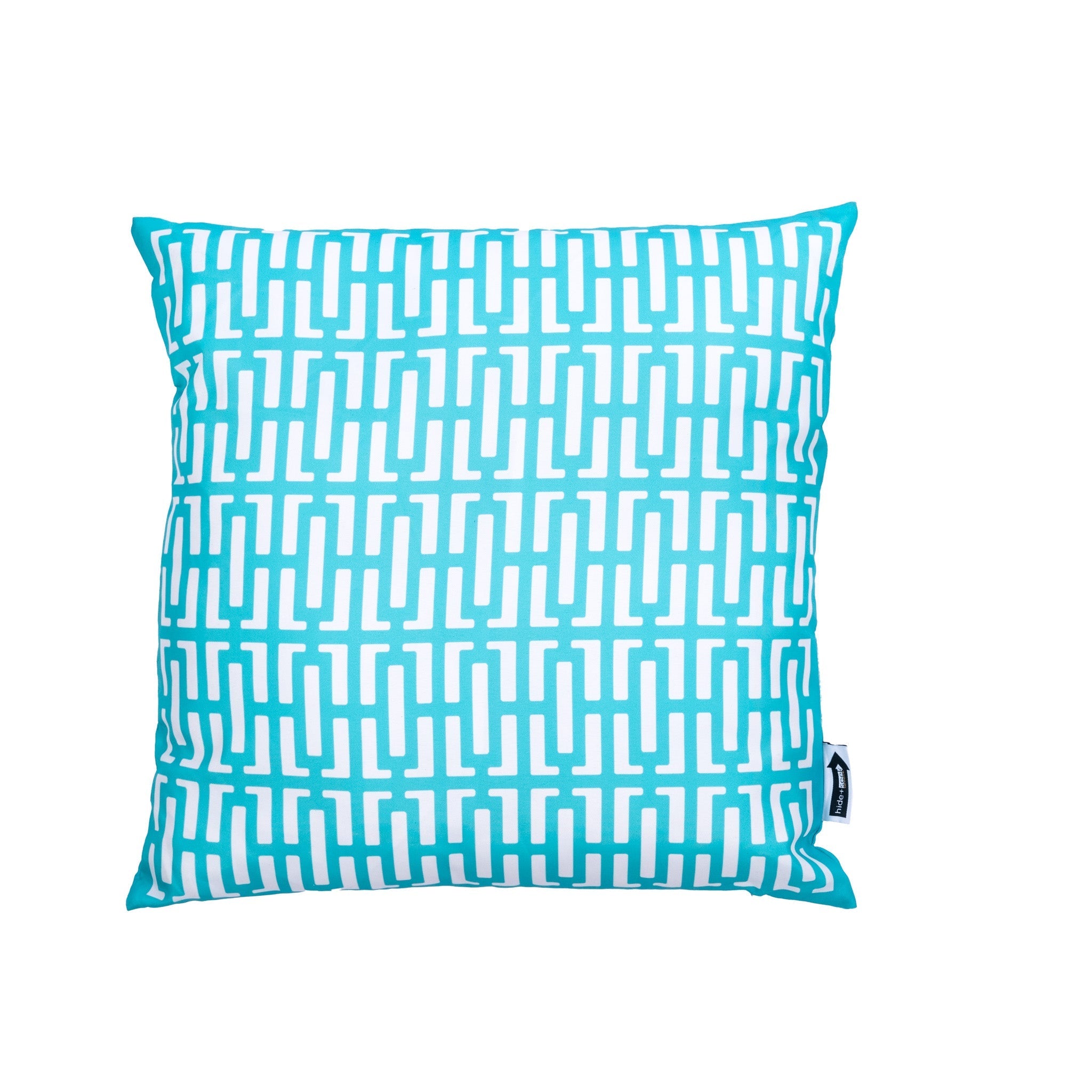 Breeze Block 17.7" Square Pillow - Turquoise - Che Cose Belle