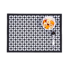 Breeze Block double - sided Woven Placemat - Black - set of 4 - Che Cose Belle
