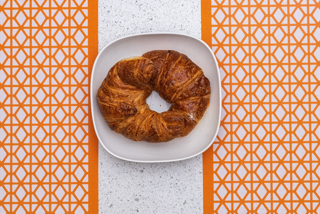 Breeze Block double - sided Woven Placemat - Orange - set of 4 - Che Cose Belle
