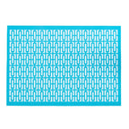 Breeze Block double - sided Woven Placemat - Turquoise - set of 4 - Che Cose Belle