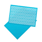 Breeze Block double - sided Woven Placemat - Turquoise - set of 4 - Che Cose Belle